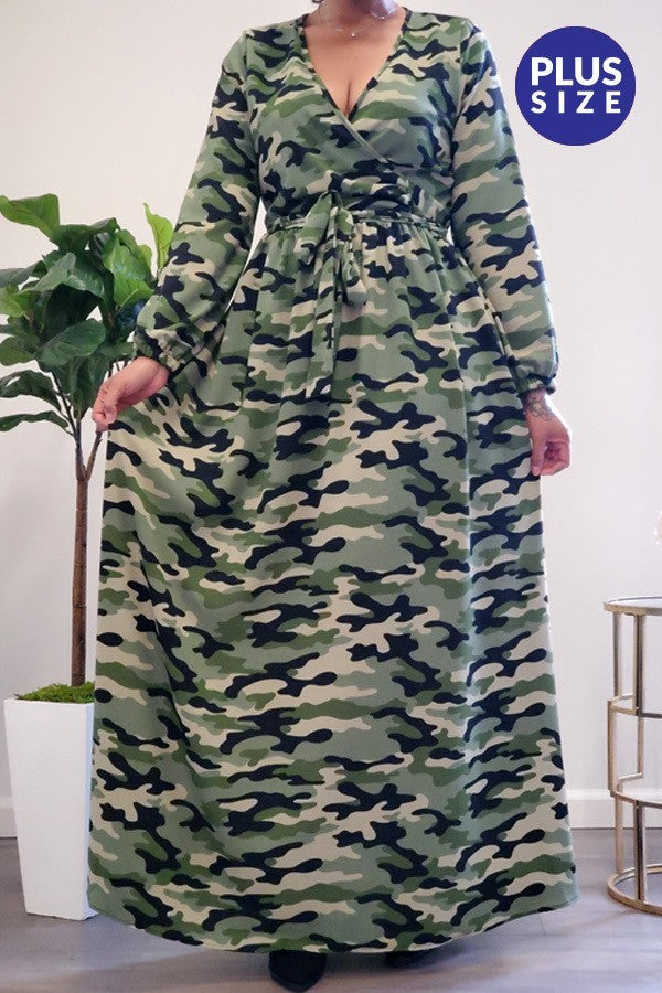 Camo Maxi Dress – shiqueshop